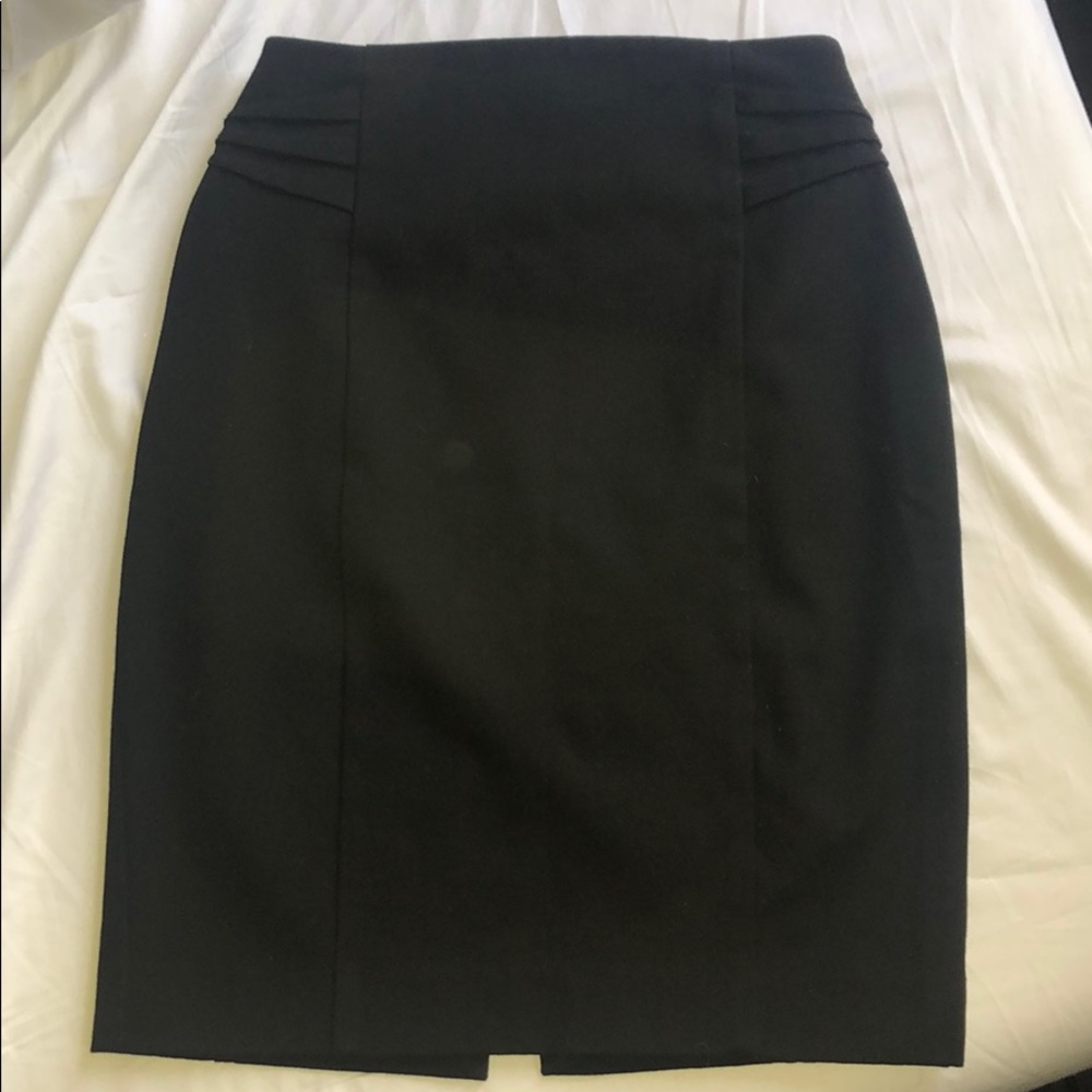 Express black pleated pencil skirt 00